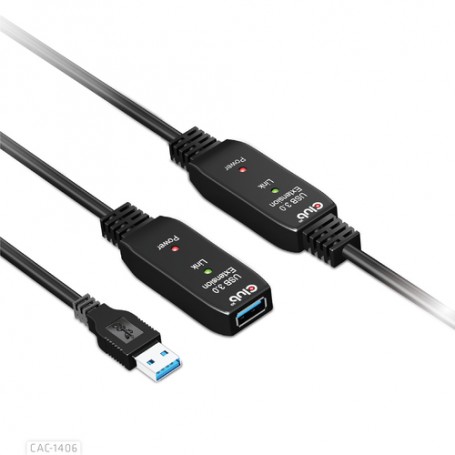 CLUB3D CAC-1406 cavo USB 15 m USB 3.2 Gen 1 (3.1 Gen 1) USB A Nero (CAC-1406)