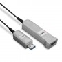 Lindy 42701 cavo USB 50 m USB 3.2 Gen 1 (3.1 Gen 1) USB A Nero, Argento (42701)
