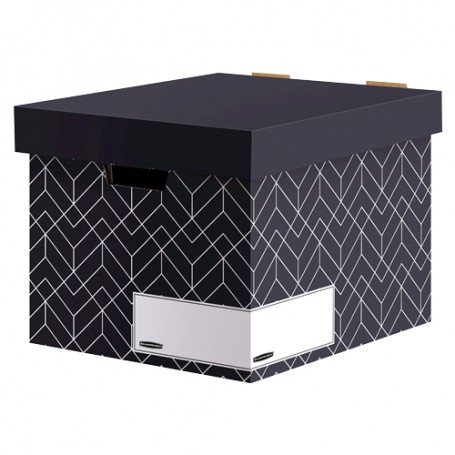 Fellowes 4482801 scatola per la conservazione di documenti Cartoncino Nero, Bianco (4482801)