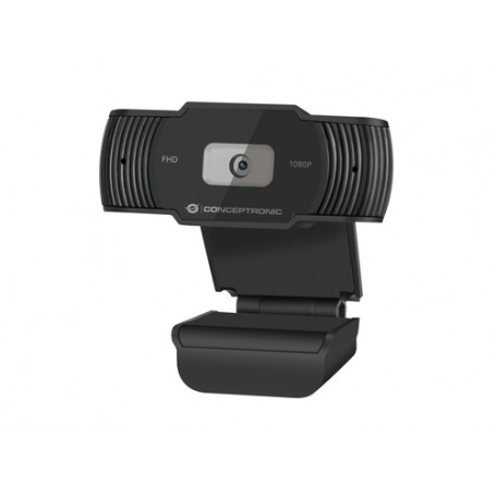 Conceptronic AMDIS 1080P FHD webcam 1920 x 1080 Pixel USB 2.0 Nero (AMDIS04B)