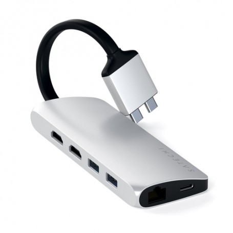 Satechi ST-TCDMMAS hub di interfaccia USB 3.2 Gen 1 (3.1 Gen 1) Type-C 625 Mbit/s Argento (ST-TCDMMAS)