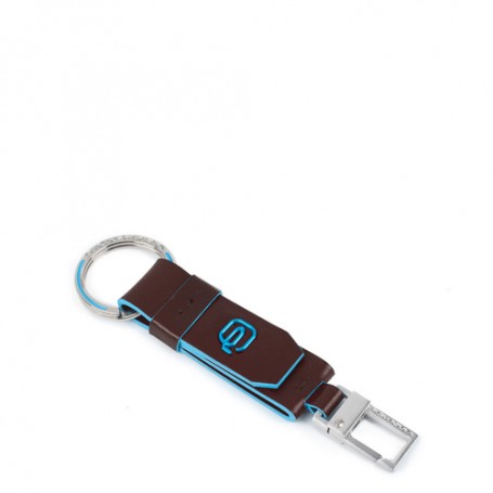 Piquadro PC3751B2/MO portachiavi e astuccio portachiavi Portachiave Blu, Marrone, Metallico (PC3751B2/MO)