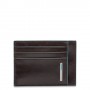 Piquadro PP2762B2R/MO porta biglietti Blu, Marrone (PP2762B2R/MO)
