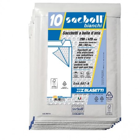 CF10 SACCO IMBOT/BIANCO 29X42CM (0887)