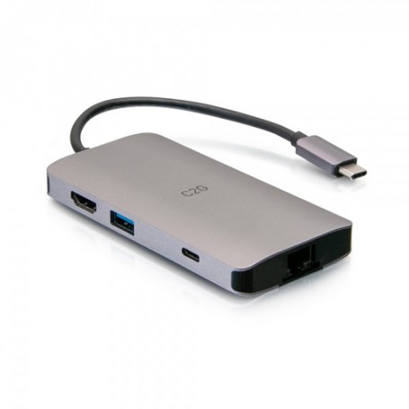 C2G C2G54458 replicatore di porte e docking station per notebook Cablato USB 3.2 Gen 1 (3.1 Gen 1) Type-C Grigio (C2G54458)