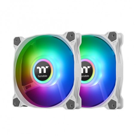 Thermaltake Pure Duo 12 Universale Ventilatore 12 cm Bianco 2 pz (CL-F097-PL12SW-A)