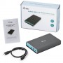 i-tec C31MYSAFEU315 contenitore di unità di archiviazione Box esterno HDD/SSD Grigio, Turchese 2.5" (C31MYSAFEU315)