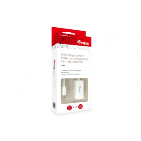 Equip 133440 cavo e adattatore video 0,15 m Mini DisplayPort DisplayPort Bianco (133440)