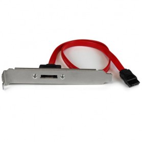 StarTech.com Adattatore su Staffa SATA a eSATA - Scheda Serial ATA ad eSATA ad 1 porta con cavo da 45 cm (ESATAPLT18IN)
