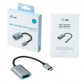 i-tec Metal USB-C VGA Adapter 1080p/60Hz (C31METALVGA60HZ)