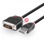 Lindy 41492 cavo e adattatore video 3 m DVI-D DisplayPort Nero (41492)