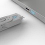 Lindy 40452 clip sicura Bloccaporte + chiave USB tipo A Blu Acrilonitrile butadiene stirene (ABS) 5 pz (40452-LND)