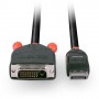 Lindy 41493 cavo e adattatore video 5 m DVI-D DisplayPort Nero (41493)
