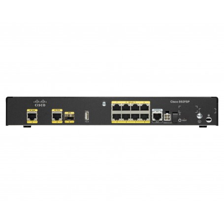 Cisco 892FSP router cablato Gigabit Ethernet Nero (C892FSP-K9)