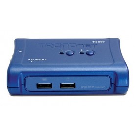 Trendnet TK-207K switch per keyboard-video-mouse (kvm) Blu (TK-207K)