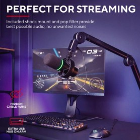 GXT 255+ ONYX MICROPHONE & ARM (24354)