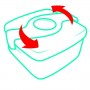 LUNCH BOX SCOMPARTI ORIGINS ROSA (870101)