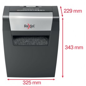 Rexel Momentum X308 distruggi documenti Taglio a particelle Nero, Grigio (2104570EU)