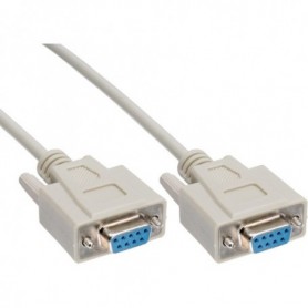 InLine DB9 2m cavo seriale Beige (12222)