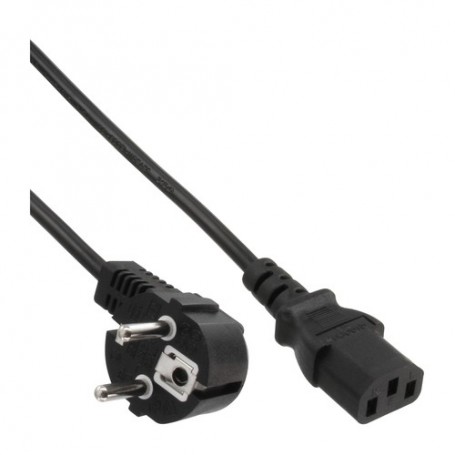 InLine Schuko to 3pin IEC female Black 5m Nero (16655)
