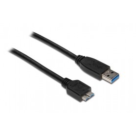 Alcasa USB A - USB Micro B, m - m, 0.5m cavo USB 0,5 m USB 3.2 Gen 1 (3.1 Gen 1) Micro-USB B Nero (2710-MB005)