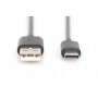 Digitus 1.8m, USB3.0-C/USB3.0-A cavo USB 1,8 m USB 3.2 Gen 1 (3.1 Gen 1) USB C USB A Nero (DB-300136-018-S)