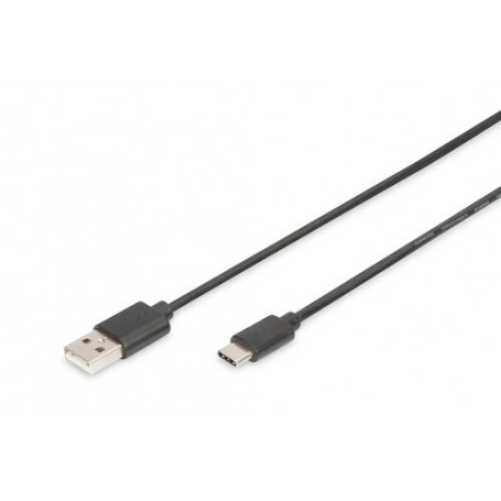 Digitus AK-300154-018-S cavo USB 1,8 m USB 2.0 2 x USB A USB C Nero (AK-300154-018-S)