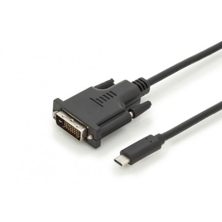 Digitus AK-300332-020-S cavo e adattatore video 2 m USB tipo-C DVI-D Nero (AK-300332-020-S)