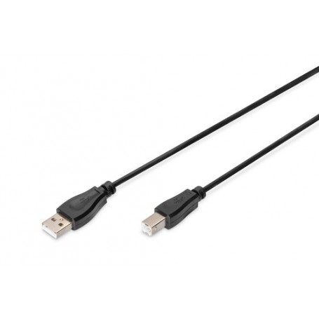 Digitus 1.8m, USB2.0-A/USB2.0-B cavo USB 1,8 m Nero (DB-300102-018-S)