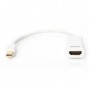 Digitus Mini DP -HDMI type A 0,15 m Mini DisplayPort Bianco (DB-340404-001-W)