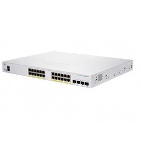 Cisco CBS250-24P-4X-EU switch di rete Gestito L2/L3 Gigabit Ethernet (10/100/1000) Argento (CBS250-24P-4X-EU)