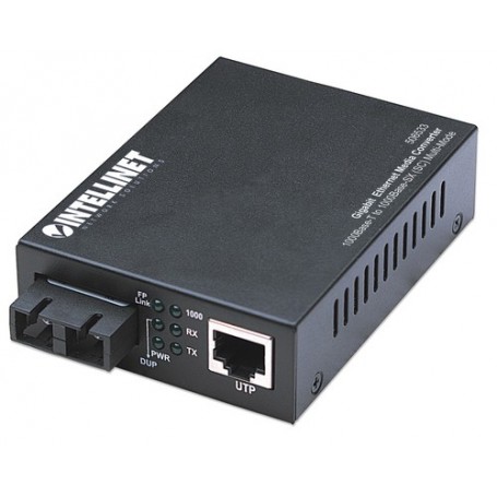 Intellinet 506533 convertitore multimediale di rete 1000 Mbit/s 850 nm Modalità multipla Nero (506533)