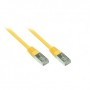 Alcasa 0.5m Cat5e cavo di rete Giallo 0,5 m SF/UTP (S-FTP) (855Y-005)