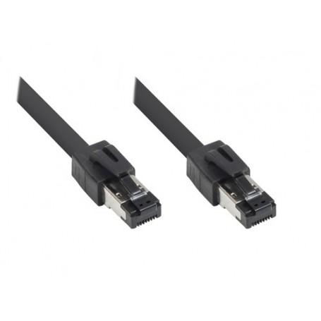 Alcasa 8080-030S cavo di rete Nero 3 m Cat8.1 S/FTP (S-STP) (8080-030S)