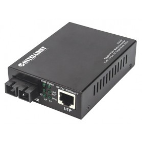 Intellinet 508209 convertitore multimediale di rete 1000 Mbit/s 1310 nm Modalità singola Nero (508209)