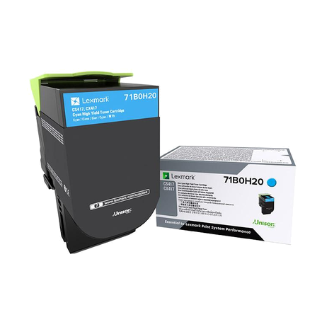 Lexmark 71B0H20 cartuccia toner 1 pz Originale Ciano (71B0H20)