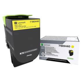 Lexmark 71B0H40 cartuccia toner 1 pz Originale Giallo (71B0H40)