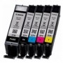 Canon PGI-570/CLI-571 PGBK/C/M/Y/BK cartuccia d'inchiostro 5 pz Originale Resa standard Nero per foto, Ciano per foto (0372C004)