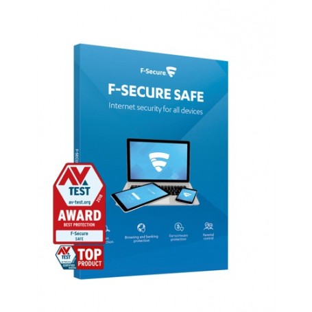F-SECURE SAFE Multilingua Licenza completa 1 anno/i (FCFXBR1N005E1)