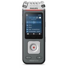 Philips Voice Tracer DVT6110/00 dittafono Flash card Antracite, Cromo (DVT6110/00)