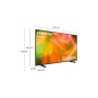 Samsung Series 8 TV Crystal UHD 4K 55" UE55AU8070 Smart TV Wi-Fi Black 2021 (UE55AU8070UXZT)