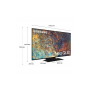 Samsung TV Neo QLED 4K 50" QE50QN90A Smart TV Wi-Fi Titan Black 2021 (QE50QN90AATXZT)