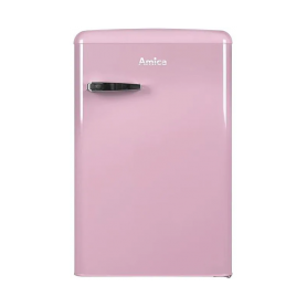 Frigorifero retrò Amica KS15616P, larghezza 55 cm, altezza 87,5 cm, 108 L, scongelamento automatico, congelatore, cu (KS15616P)