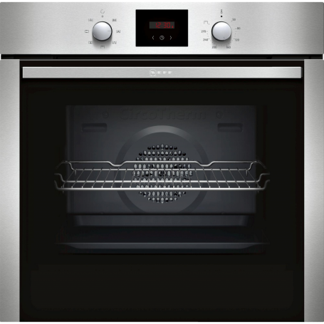 Neff BCB1402 Forno da incasso, 60 cm di larghezza, 71 L, CircoTherm, display a LED, acciaio inossidabile (B1ECC0AN0) (B1ECC0AN0)