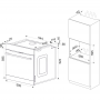 Amica EBX947600SM EEK 77 L, SteamClean, convezione, 6 funzioni del forno, CoolDoor3, nero opaco (EBX947600SM)
