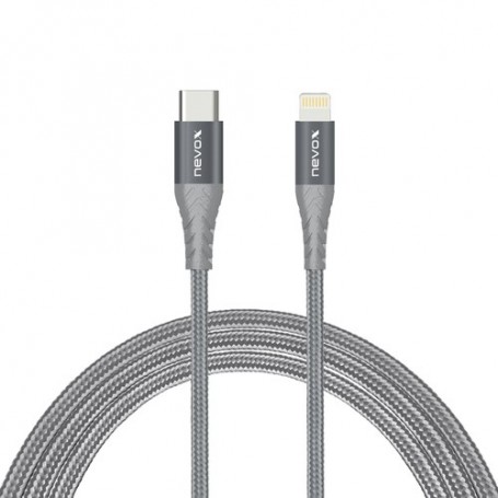 nevox 1884 cavo Lightning 0,5 m Grigio, Argento (1884)