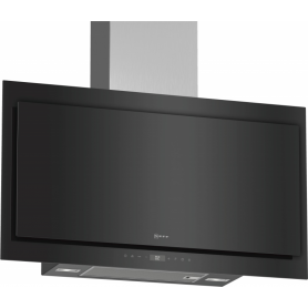 Cappa aspirante per montaggio a muro 90 cm clear glass black printed D95FHP1S0 (D95FHP1S0)