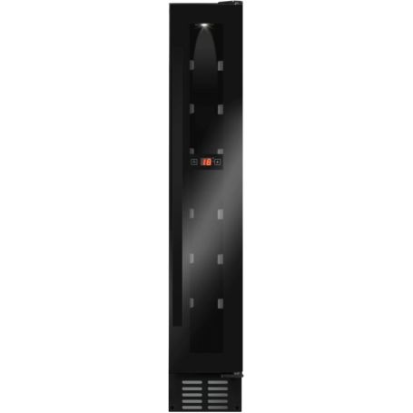 Cantinetta vino Amica WK341100S, larghezza 15 cm, altezza 82 cm, 19 L, 1 zona temperatura, illuminazione LED, 7 bott (WK341100S)