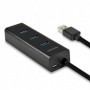 Axago HUE-S2BL hub di interfaccia USB 3.2 Gen 1 (3.1 Gen 1) Type-A 5000 Mbit/s Nero (HUE-S2BL)