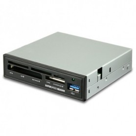 Axagon CRI-S3 lettore di schede USB 3.2 Gen 1 (3.1 Gen 1) Interno Nero, Grigio (CRI-S3)